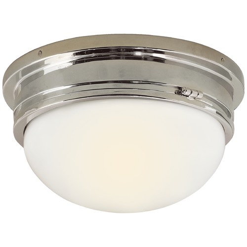 E.F. Chapman Marine Flush Mount in Polished Nickel by Visual Comfort Signature