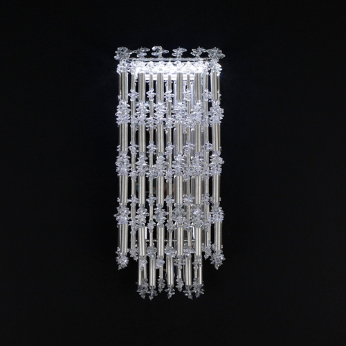 Tahitian Antique Silver LED Sconce by Schonbek Lighting