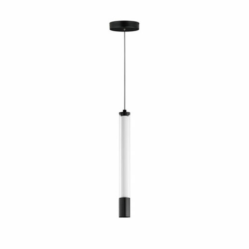 Cortex 15-Inch High LED Mini Pendant in Matte Black by ET2 Lighting