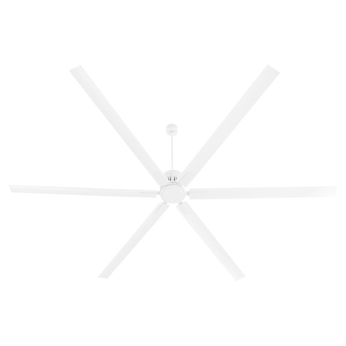 Zeus Studio White Ceiling Fan Without Light by Quorum Lighting