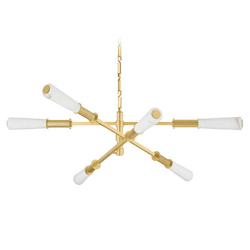 Corbett Lighting Dashiell Vintage Polished Brass LED Chandelier