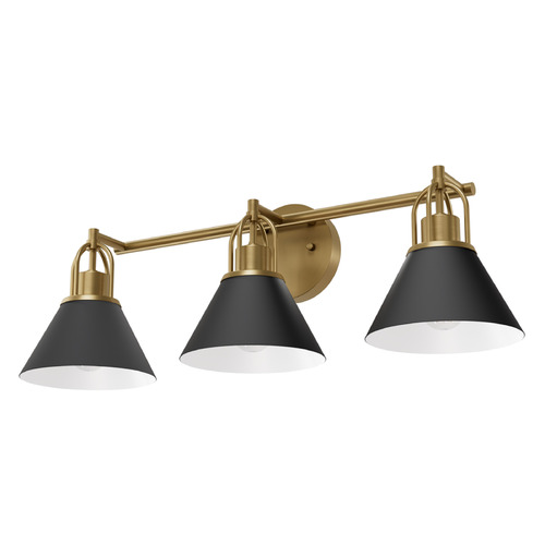 Hunter Fan Company Hunter Fan Company Carrington Isle Luxe Gold Bathroom Light 13169