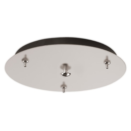 Kuzco Lighting Multi-Port Canopy Brushed Nickel Ceiling Adaptor by Kuzco Lighting CNP03AC-BN