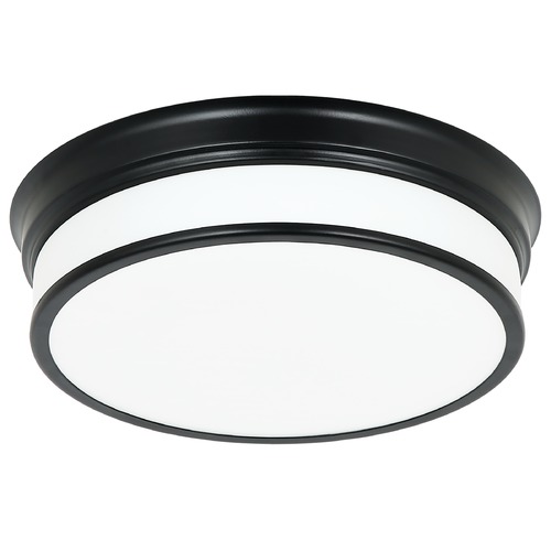 Navo Black LED Flush Mount by Matteo Lighting