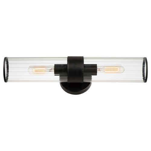 Maxim Lighting Crosby Black Vertical Bathroom Light