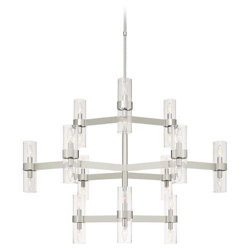 Visual Comfort Signature Collection Aerin Margita Medium Chandelier in Polished Nickel by Visual Comfort Signature ARN5272PNCG