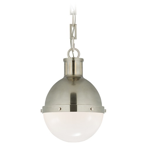 Visual Comfort Signature Collection Thomas OBrien Hicks Small Pendant in Antique Nickel by Visual Comfort Signature TOB5062ANWG