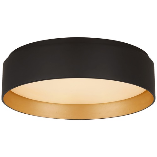 Visual Comfort Signature Collection Studio VC Shaw Small Flush Mount in Matte Black by Visual Comfort Signature S4041BLK