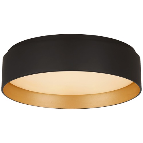 Studio VC Shaw Small Flush Mount in Matte Black by Visual Comfort Signature
