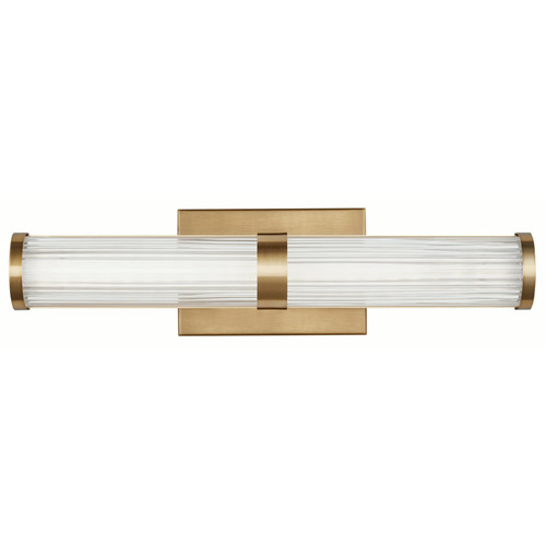 Visual Comfort Studio Collection Syden Satin Brass LED Vertical Bathroom Light