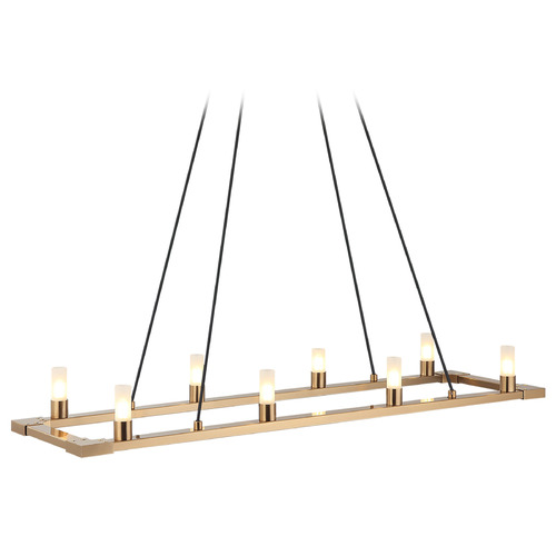 Matteo Lighting Cascadian Aged Gold Brass Island Light