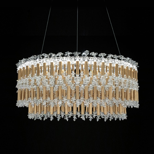 Tahitian Heirloom Gold LED Pendant by Schonbek Lighting