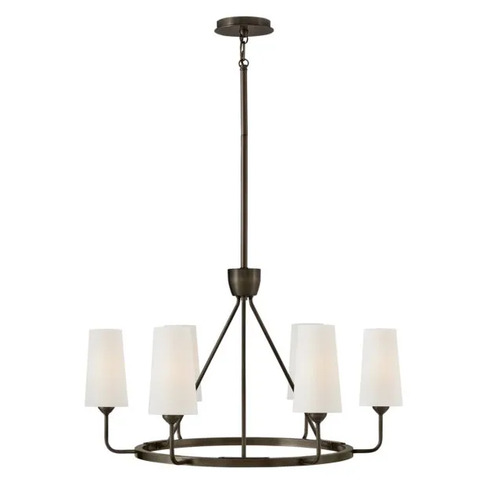 Lewis 29-Inch Chandelier in Black Oxide by Hinkley Lighting