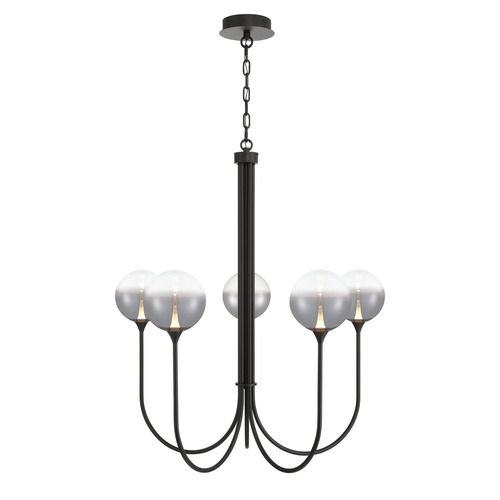 Lissa 5-Light LED Chandelier in Matte Black by Eurofase Lighting