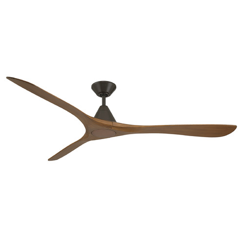 Modern Forms by WAC Lighting Modern Forms Carve Bronze & Distressed Koa Ceiling Fan Without Light FR-D2504-72-BZ/DK