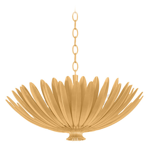 Hudson Valley Lighting Whitfield Vintage Gold Leaf LED Chandelier