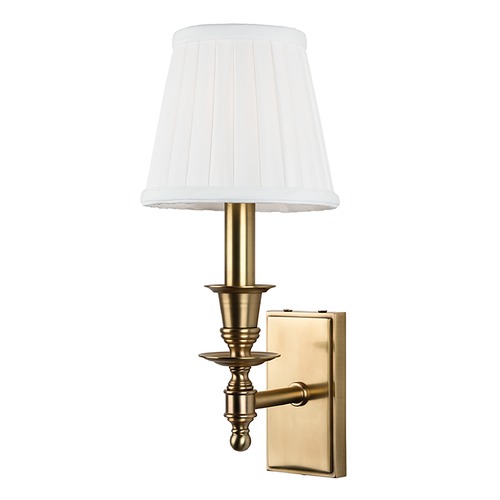 Ludlow Wall Sconce in Aged Brass by Hudson Valley Lighting