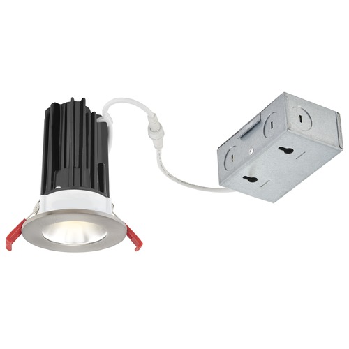 Recesso Lighting by Dolan Designs 2'' LED Canless 15W Brushed Nickel/Brushed Nickel Recessed Downlight 2700K 24Deg IC Rated By Recesso RL02-15W24-27-W/BN SMOOTH TRM