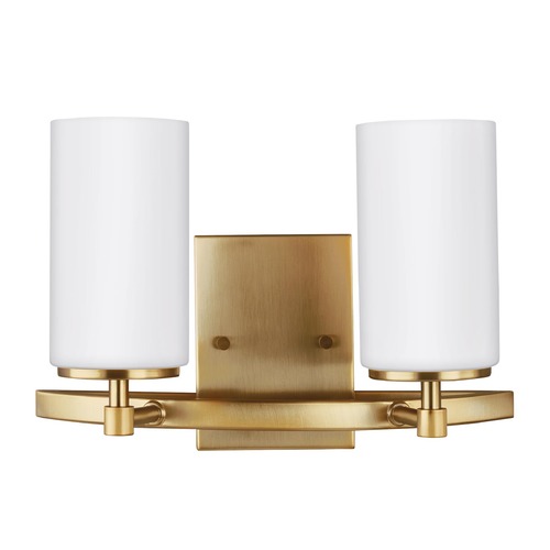 Alturas 13.50-Inch Vanity Light in Satin Brass by Generation Lighting