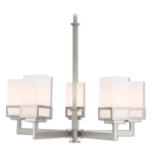 Livex Lighting Livex Lighting Harding Brushed Nickel Chandelier 40195-91