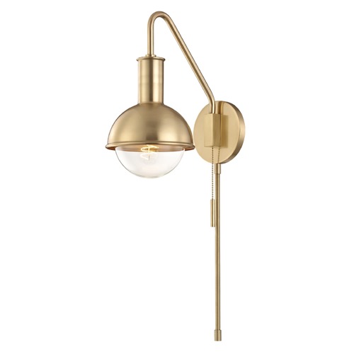 Riley Sconce in Brass by Mitzi by Hudson Valley