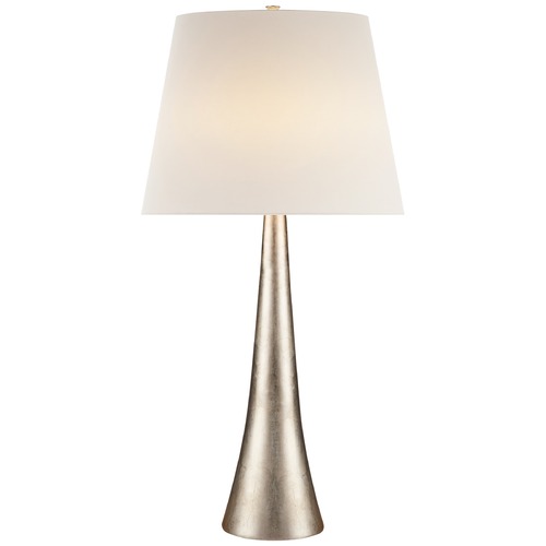 Visual Comfort Signature Collection Aerin Dover Table Lamp in Burnished Silver Leaf by Visual Comfort Signature ARN3002BSLL