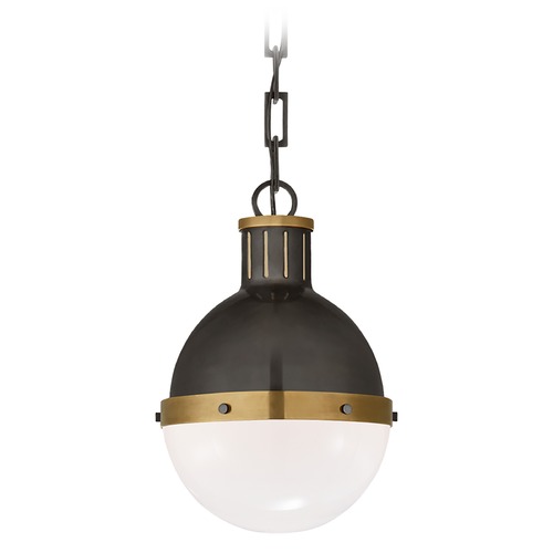 Thomas OBrien Hicks Small Pendant in Bronze & Brass by Visual Comfort Signature