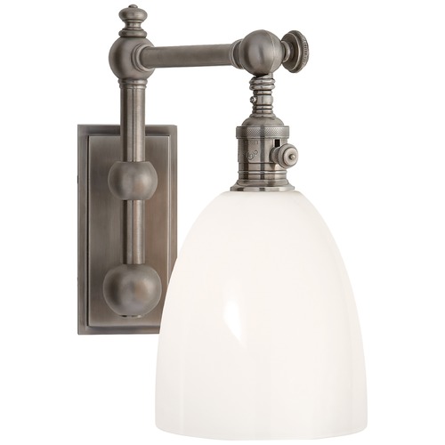 Visual Comfort Signature Collection E.F. Chapman Pimlico Sconce in Antique Nickel by Visual Comfort Signature CHD2153ANWG