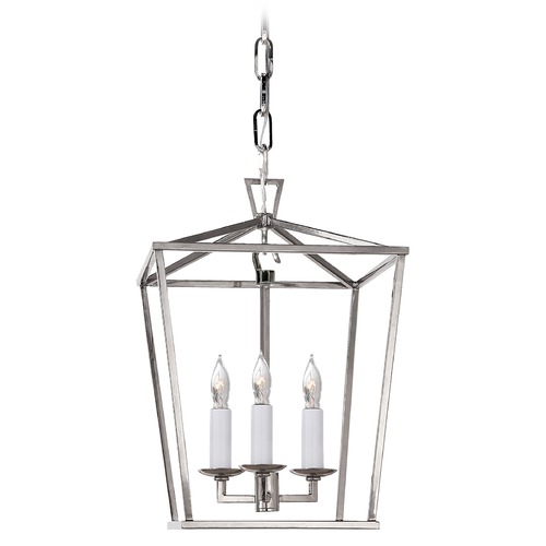 E.F. Chapman Darlana Mini Lantern in Nickel by Visual Comfort Signature