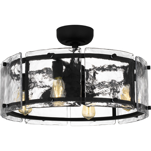 Fortress 24.25-Inch Fan Light in Earth Black by Quoizel Lighting