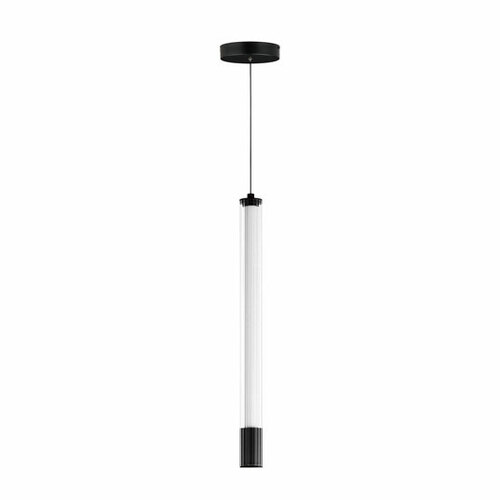Cortex 19-Inch High LED Mini Pendant in Matte Black by ET2 Lighting