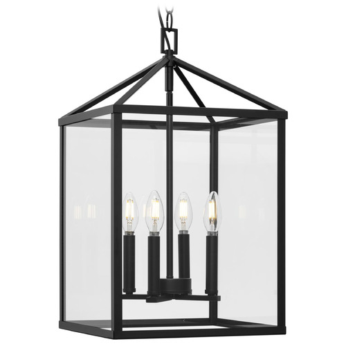 Progress Lighting Cowan 1-Light Matte Black Mini Pendant