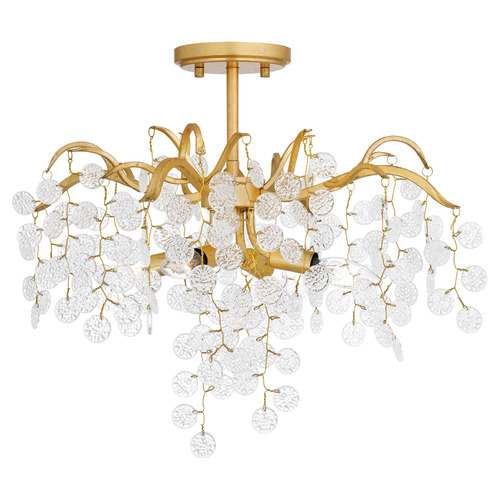 Quoizel Lighting Maple Gold Leaf Semi-Flushmount Light