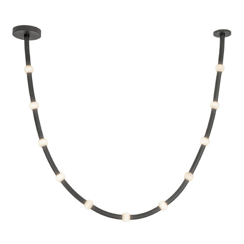 Kuzco Lighting Corda Black LED Pendant Light with Globe Shade