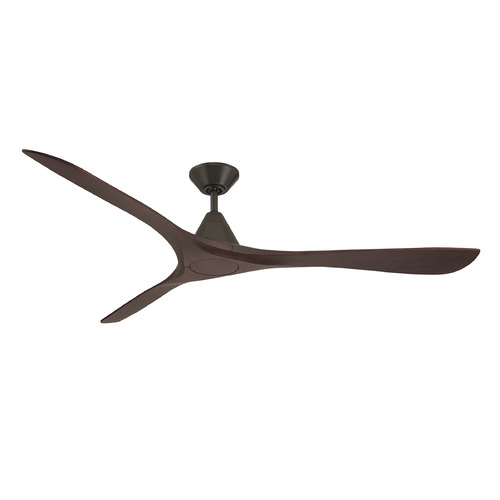 Modern Forms Carve Bronze & Dark Walnut Ceiling Fan Without Light