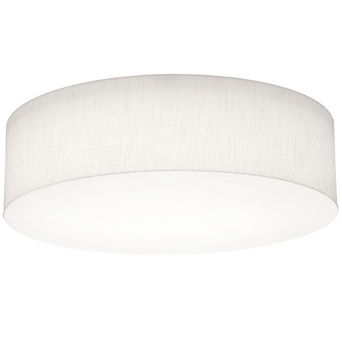Afx Lighting Anton Linen White Flushmount Light