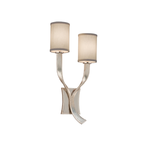 Roxy Modern Silver Sconce by Corbett Lighting