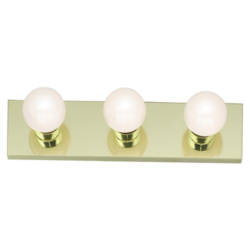Polished Brass Bathroom Light by Nuvo Lighting