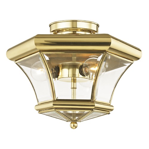 Livex Lighting Livex Lighting Monterey Polished Brass Semi-Flushmount Light 4083-02