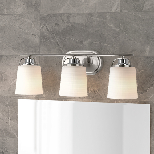 West Village 3-Light Bath Light in Brushed Nickel & Chrome by Progress Lighting