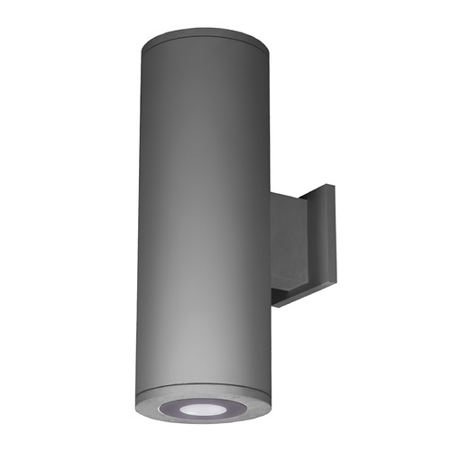 WAC Lighting 6-Inch Graphite LED Ultra Narrow Tube Architectural Up and Down Wall Light 3000K 360LM DS-WD06-U30B-GH