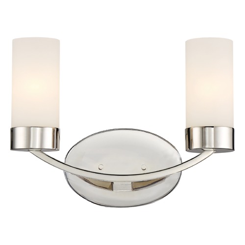 Denver Polished Nickel Bathroom Light by Nuvo Lighting
