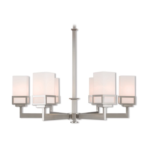 Livex Lighting Livex Lighting Harding Brushed Nickel Chandelier 40196-91
