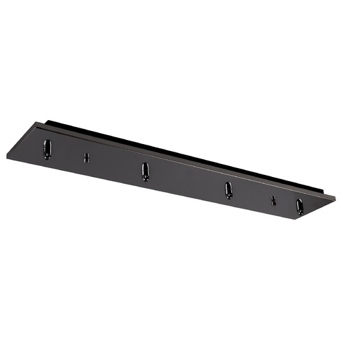 Kuzco Lighting Multi-Port Canopy Black Chrome Ceiling Adaptor by Kuzco Lighting CNP04AC-BC