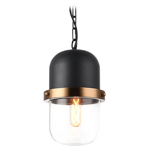 Matteo Lighting Tillie Matte Black Pendant by Matteo Lighting C73801MBCL