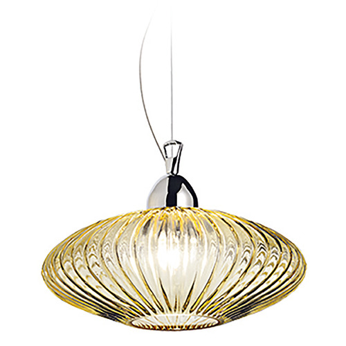 Eurofase Lighting Lorella 12-Inch Glass Pendant in Amber by Eurofase Lighting 30458-031