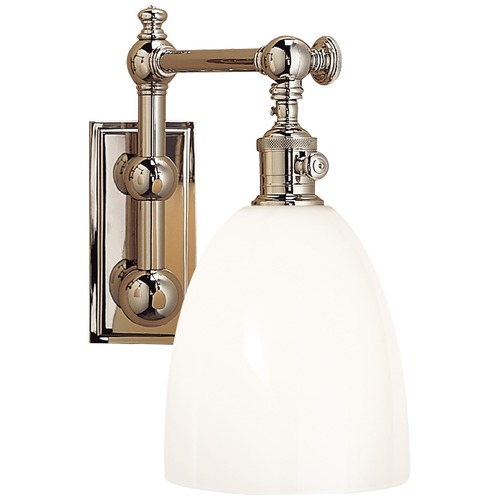 Visual Comfort Signature Collection E.F. Chapman Pimlico Sconce in Polished Nickel by Visual Comfort Signature CHD2153PNWG