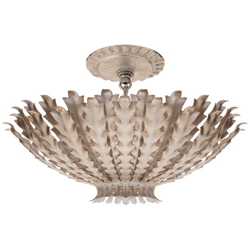 Visual Comfort Aerin Hampton Small Chandelier in Silver Leaf by Visual Comfort ARN4011BSL