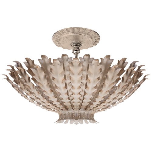 Aerin Hampton Small Chandelier in Silver Leaf by Visual Comfort Signature