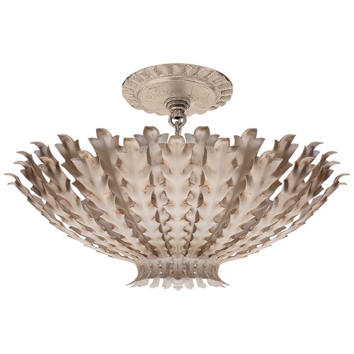 Visual Comfort Signature Collection Aerin Hampton Small Chandelier in Silver Leaf by Visual Comfort Signature ARN4011BSL